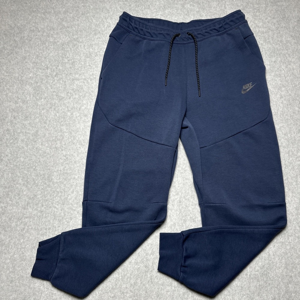 Nike‎ Sportswear Tech Fleece Jogger Pants Navy Blue Mens Size Large